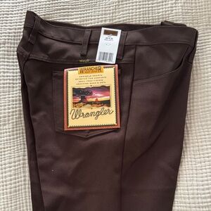 Wrangler Men's Rich Brown Chinos
